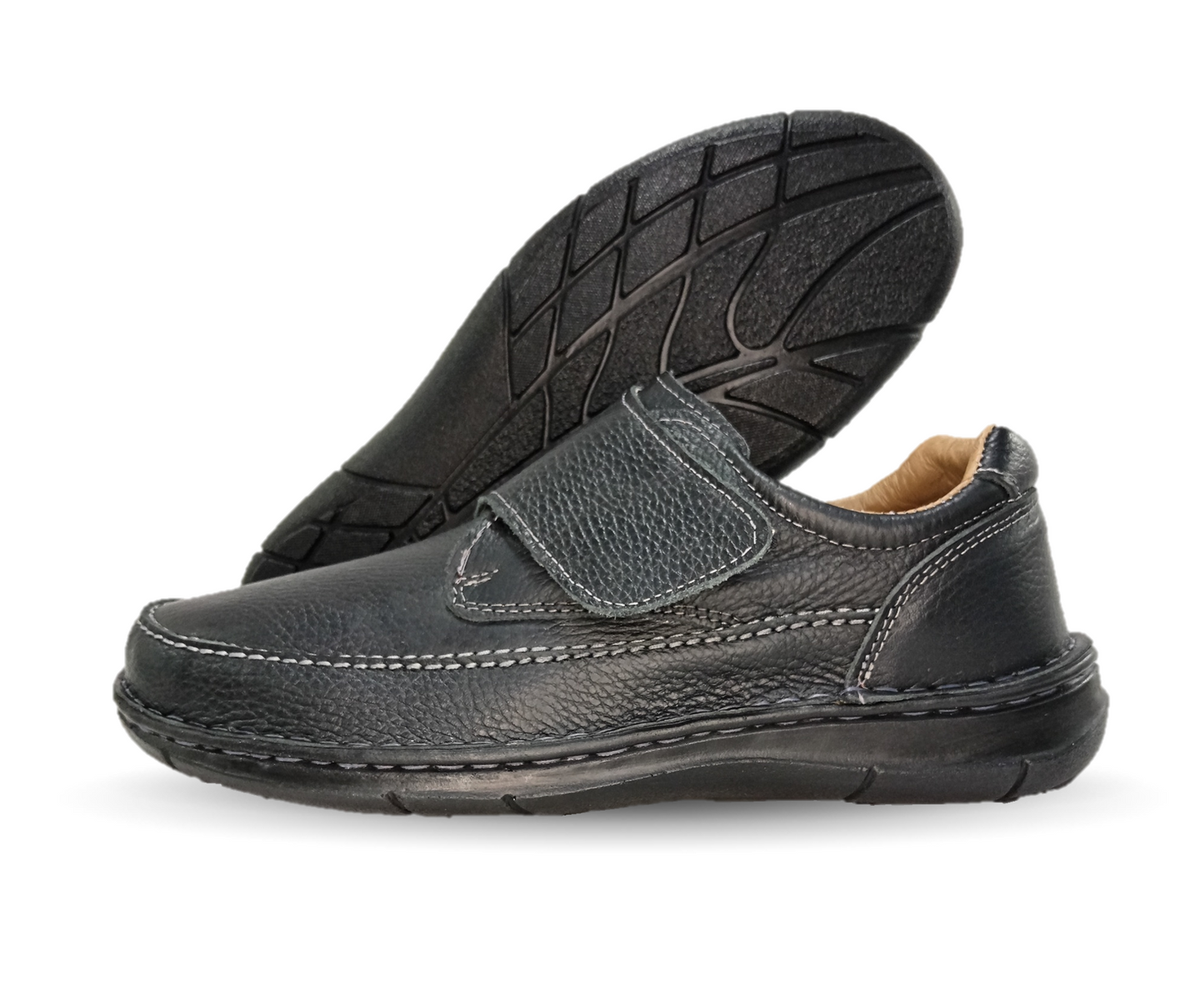 Zapato Casual de piel Riveello 106 Flother Negro para hombre