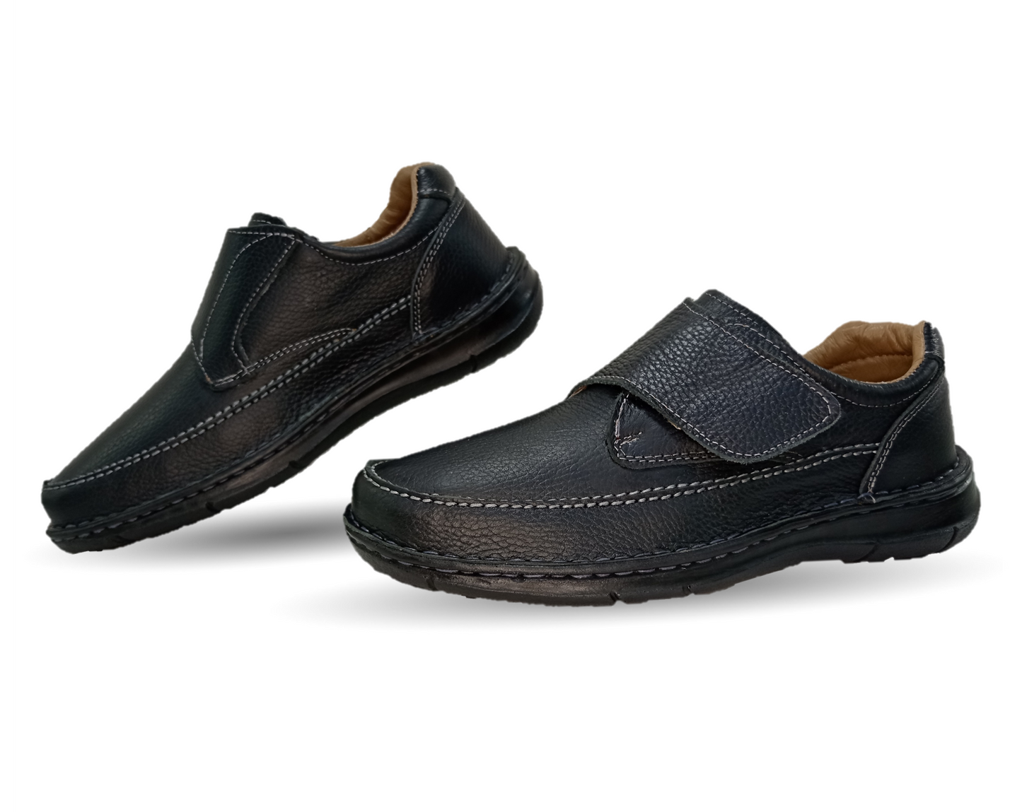 Zapato Casual de piel Riveello 106 Flother Negro para hombre