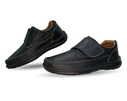 Zapato Casual de piel Riveello 106 Flother Negro para hombre