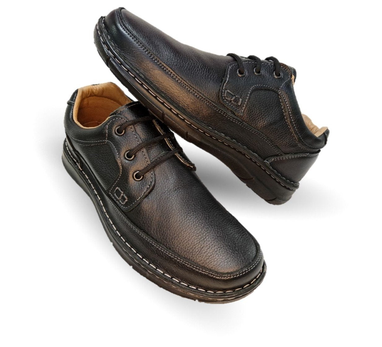 Zapato Casual de piel Riveello 110 Negro para hombre