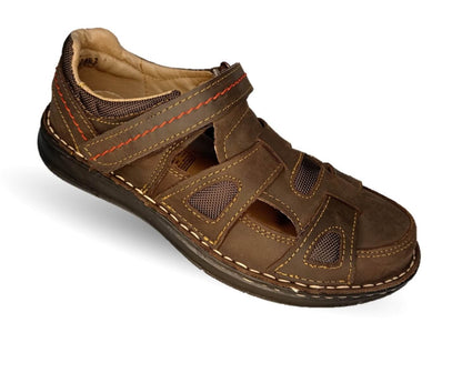 Sandalia de piel Riveello 220 Crazy Chocolate para hombre