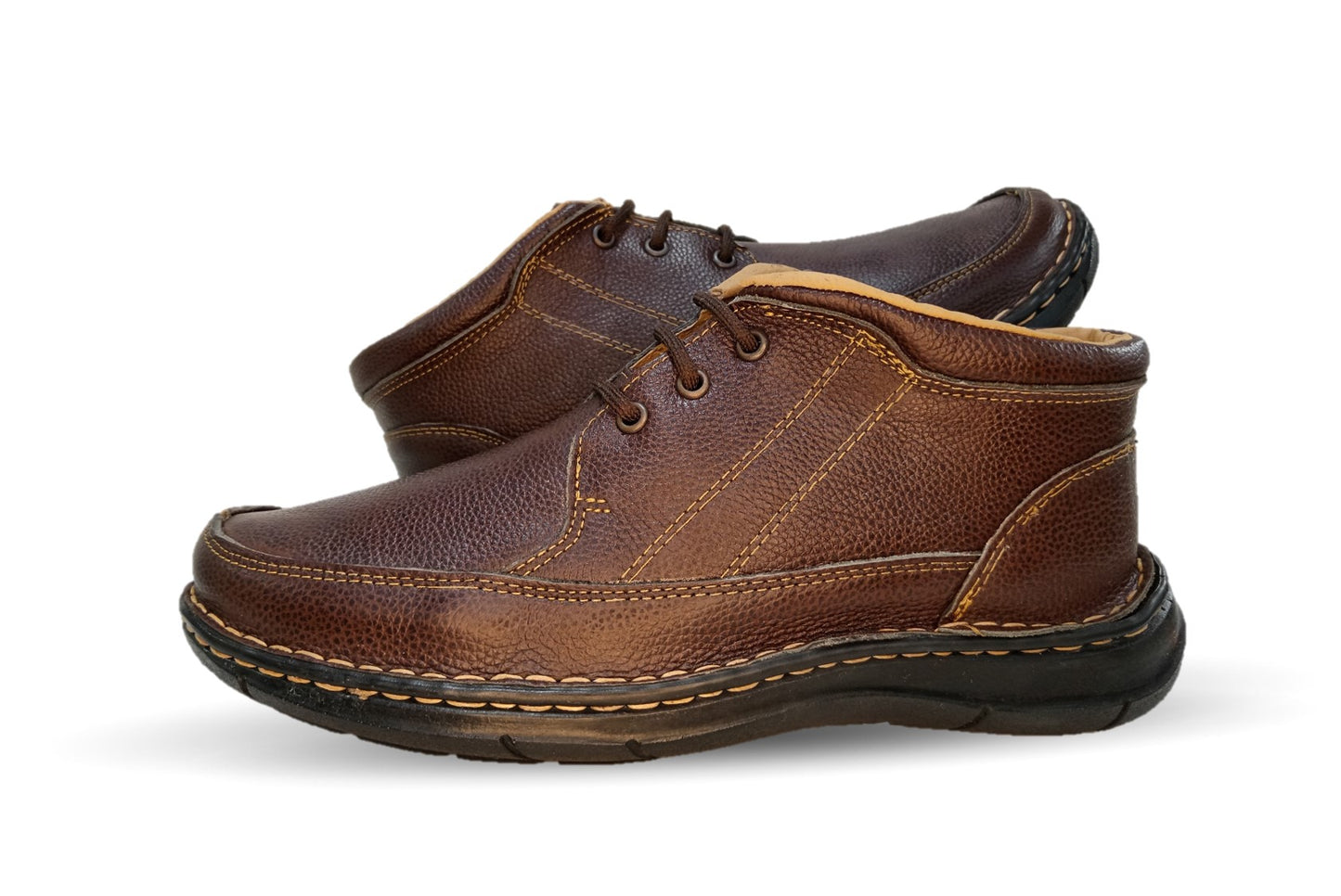 Zapato tipo Bota Casual de piel Riveello 400 Café para hombre
