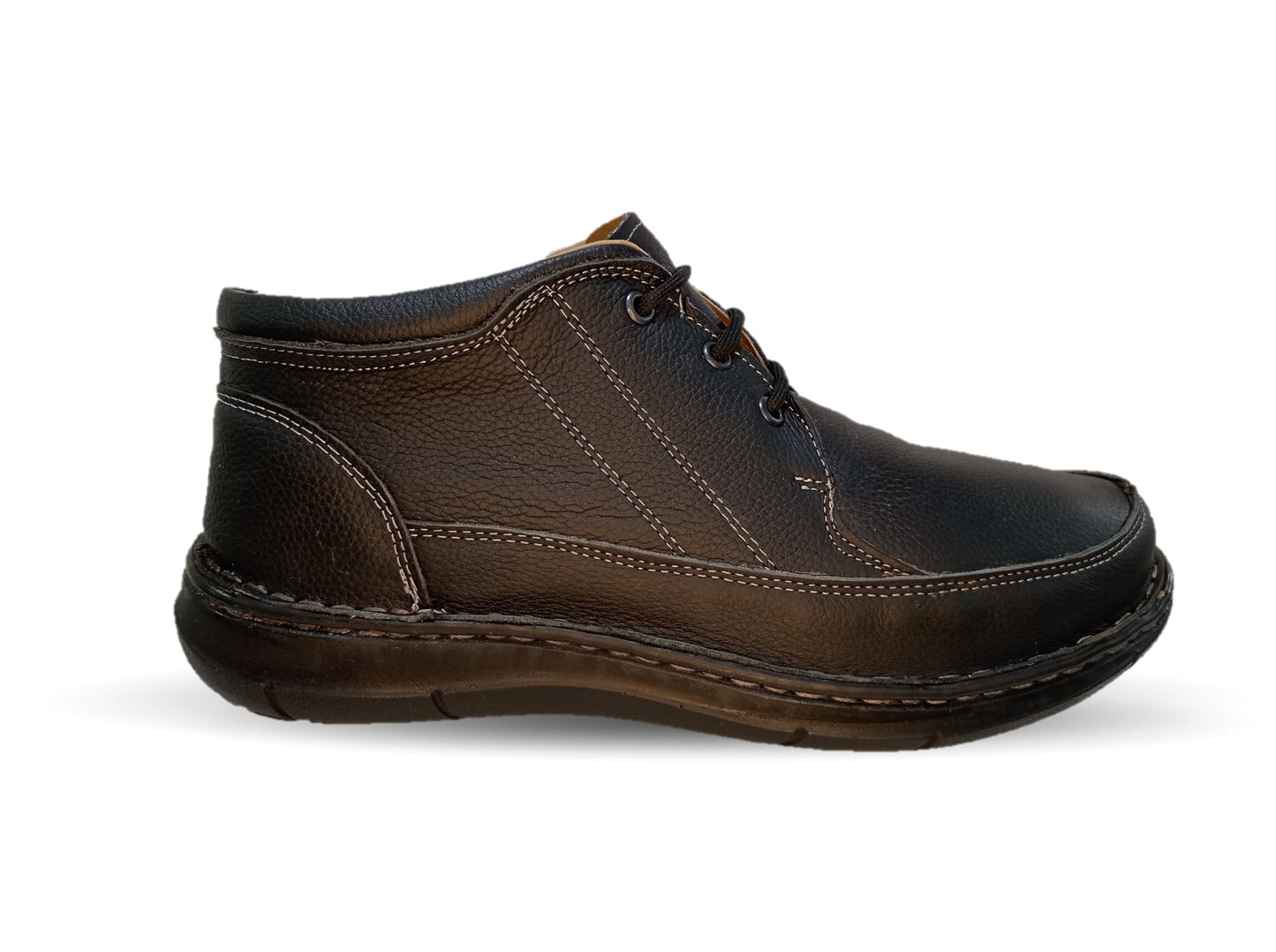 Zapato tipo Bota Casual de piel Riveello 400 Negro para hombre