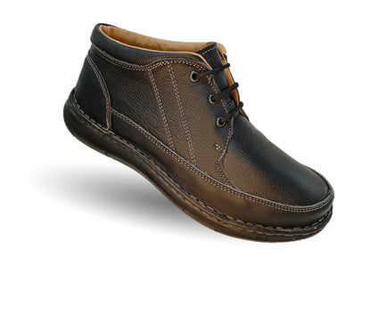 Zapato tipo Bota Casual de piel Riveello 400 Negro para hombre