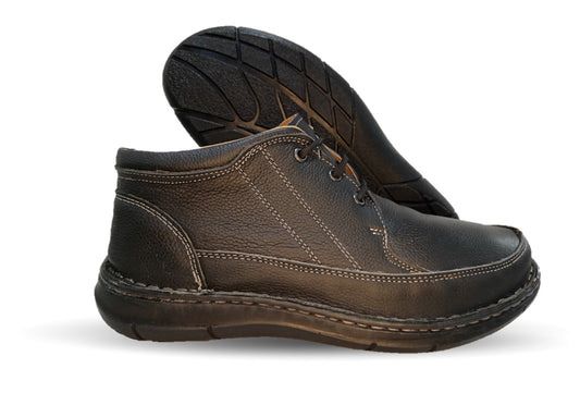 Zapato tipo Bota Casual de piel Riveello 400 Negro para hombre