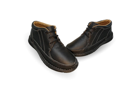 Zapato tipo Bota Casual de piel Riveello 400 Negro para hombre