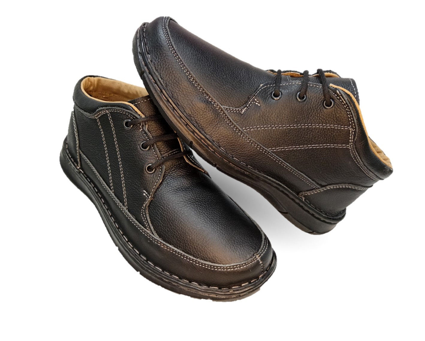 Zapato tipo Bota Casual de piel Riveello 400 Negro para hombre