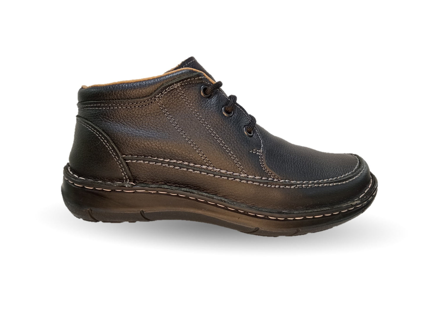 Zapato tipo Bota Casual de piel Riveello 402 Negro para hombre