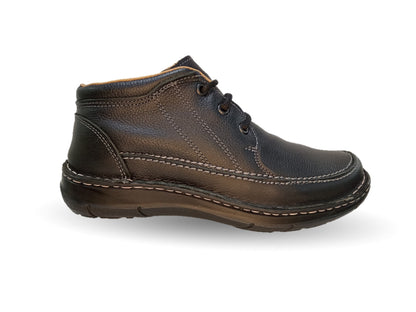 Zapato tipo Bota Casual de piel Riveello 402 Negro para hombre