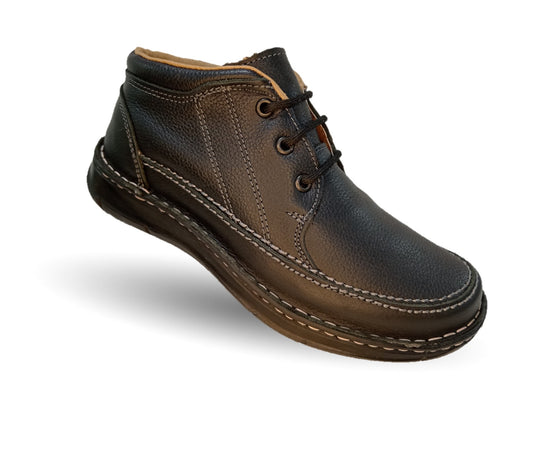 Zapato tipo Bota Casual de piel Riveello 402 Negro para hombre