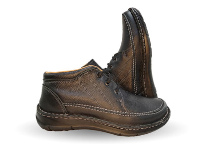 Zapato tipo Bota Casual de piel Riveello 402 Negro para hombre