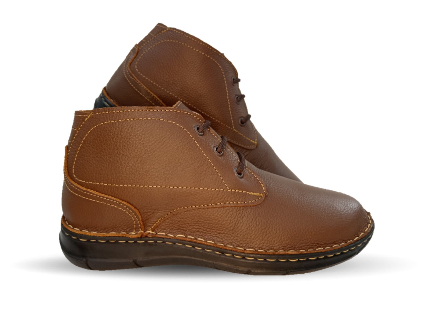 Zapato tipo Bota Casual de piel Riveello 420 Miel para hombre