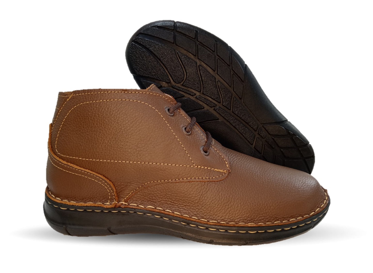 Zapato tipo Bota Casual de piel Riveello 420 Miel para hombre