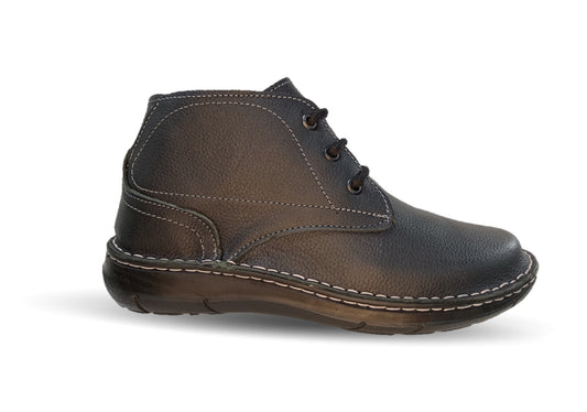Zapato tipo Bota Casual de piel Riveello 420 Negro para hombre