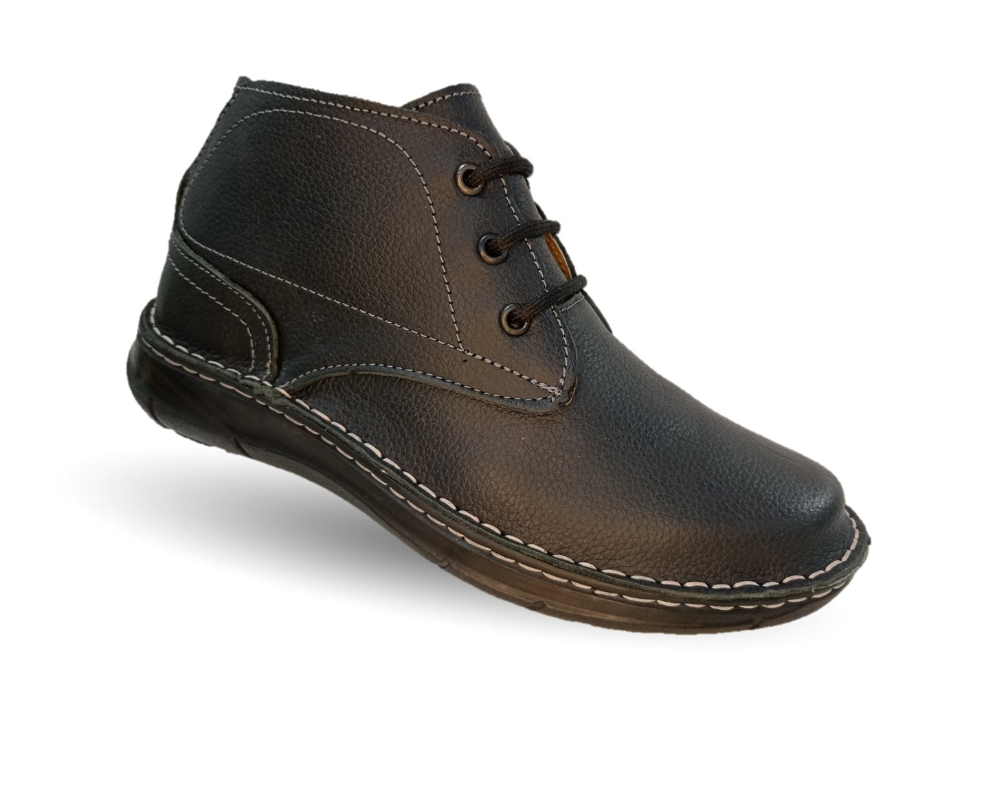 Zapato tipo Bota Casual de piel Riveello 420 Negro para hombre