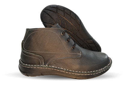 Zapato tipo Bota Casual de piel Riveello 420 Negro para hombre