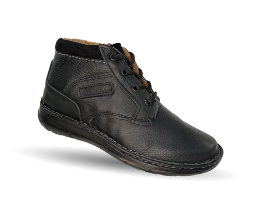 Zapato tipo Bota Casual de piel Riveello 422 Negro para hombre