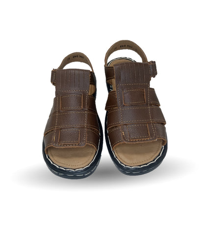 Sandalia de piel Riveello 640 Miel para hombre
