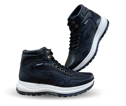 Bota Casual de piel Romano 7886 Color Lisboa Negro