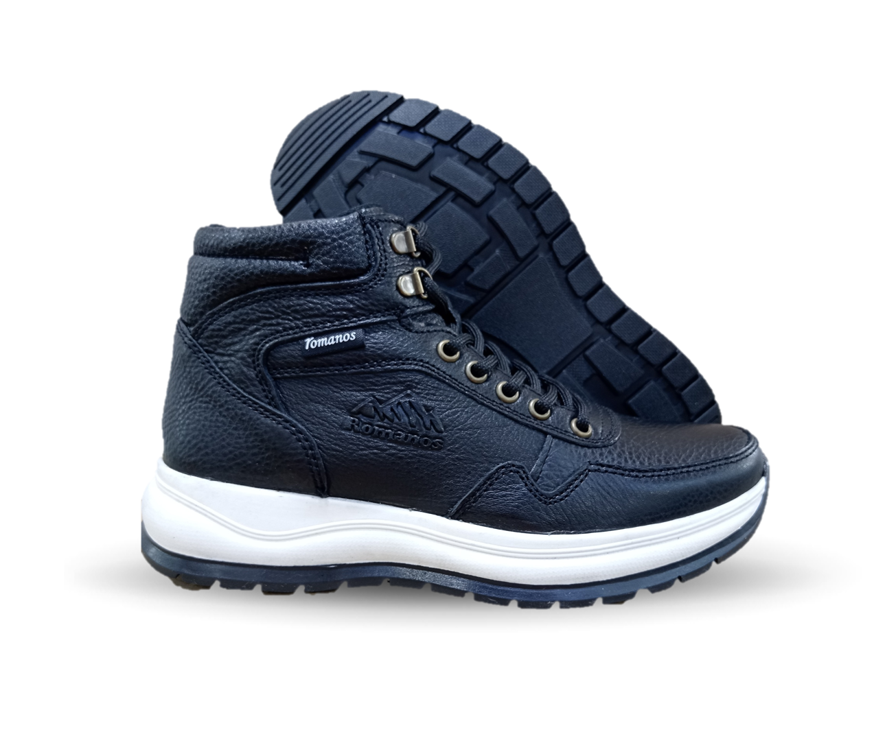 Bota Casual de piel Romano 7886 Color Lisboa Negro