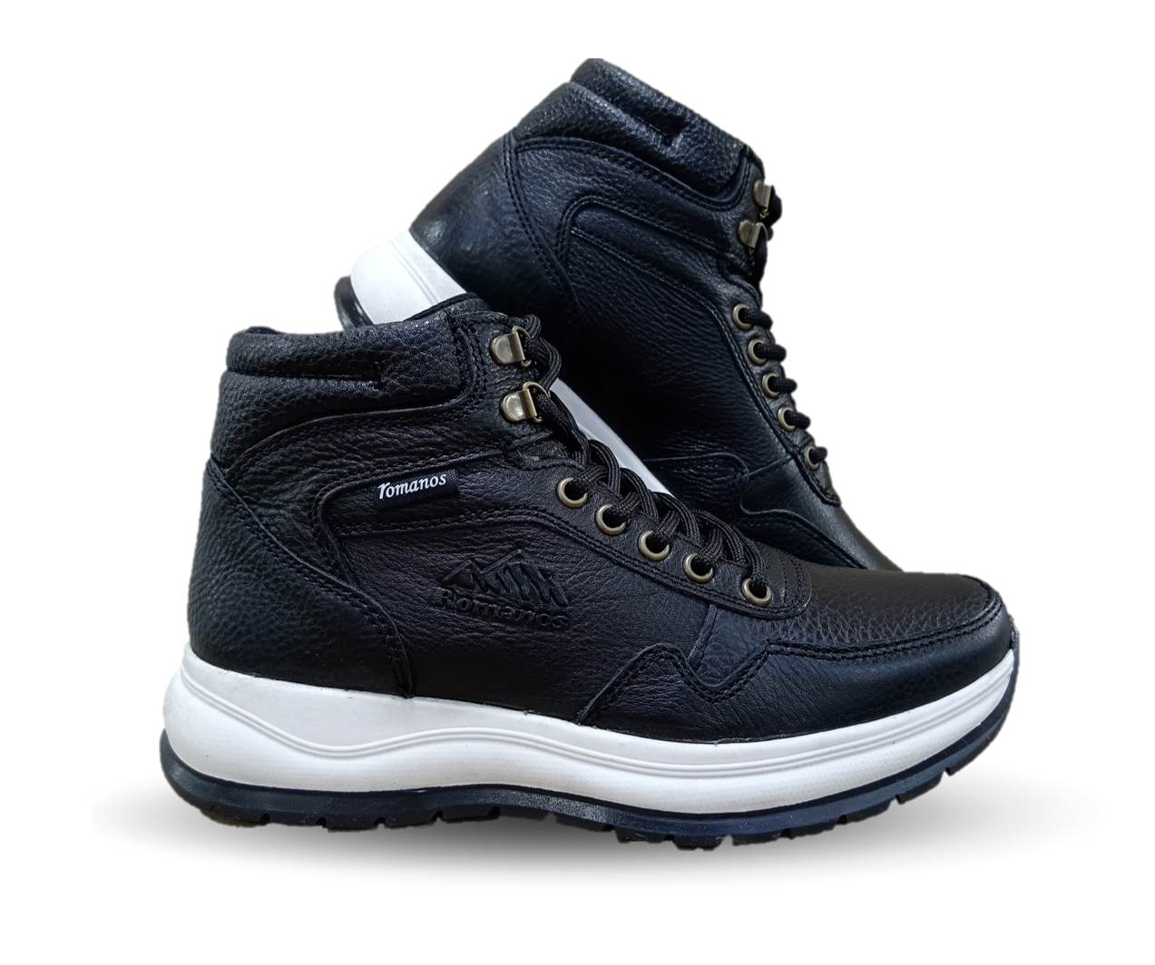 Bota Casual de piel Romano 7886 Color Lisboa Negro