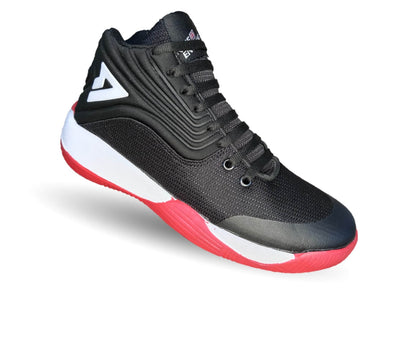 Tenis Deportivo para baloncesto Saetta Premier 6070 Negro/Rojo para hombre