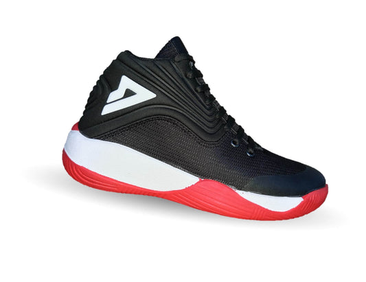 Tenis Deportivo para baloncesto Saetta Premier 6070 Negro/Rojo para hombre