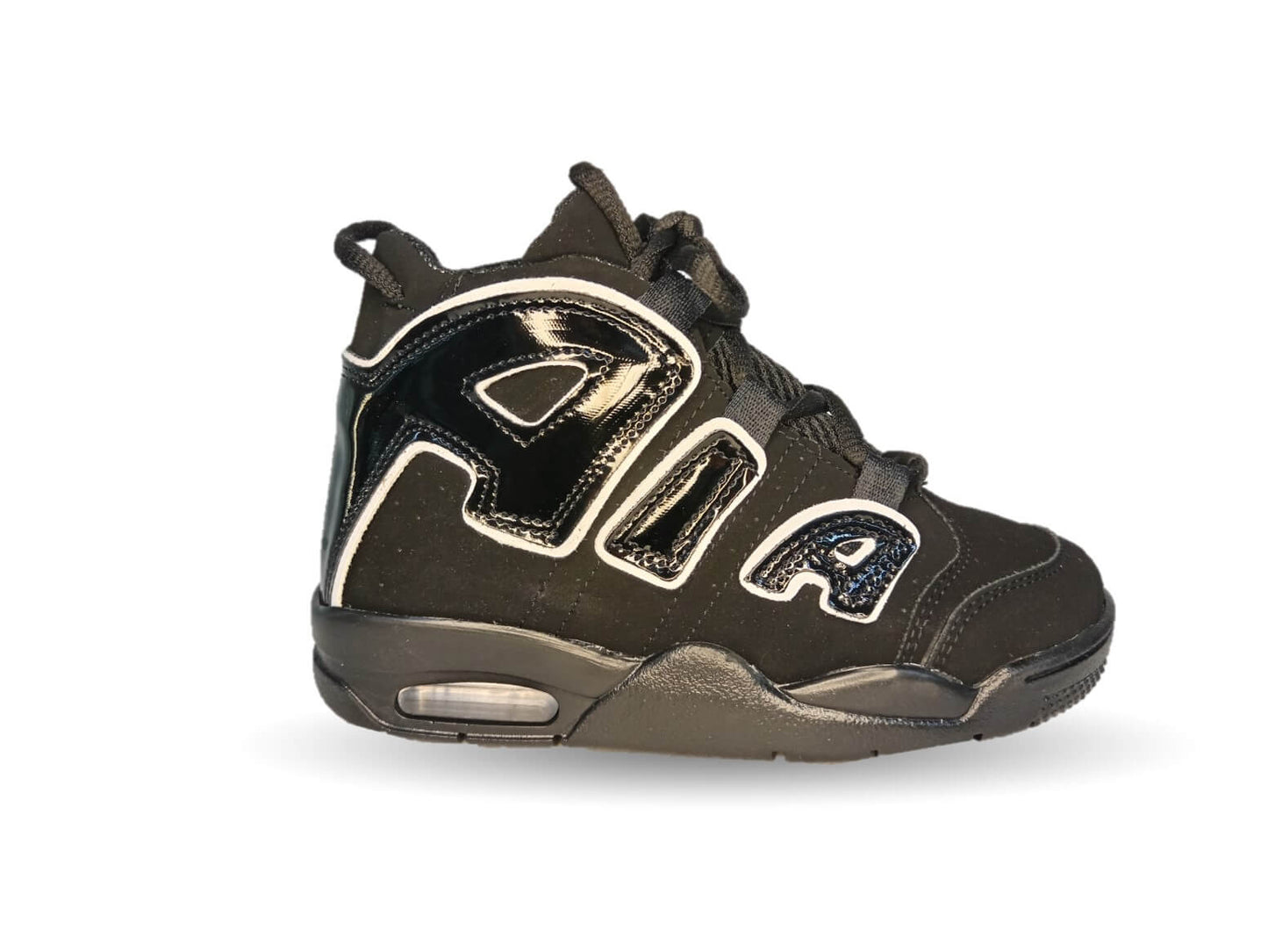 Tenis Deportivo con agujetas Samauro 17000 Negro/Blanco para niño