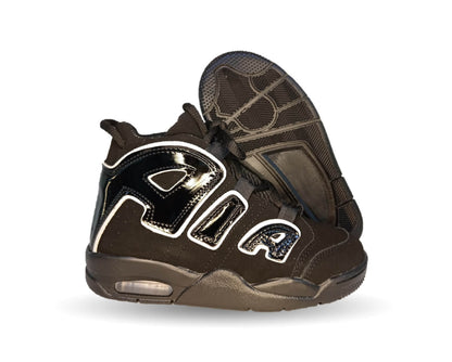 Tenis Deportivo con agujetas Samauro 17000 Negro/Blanco para niño