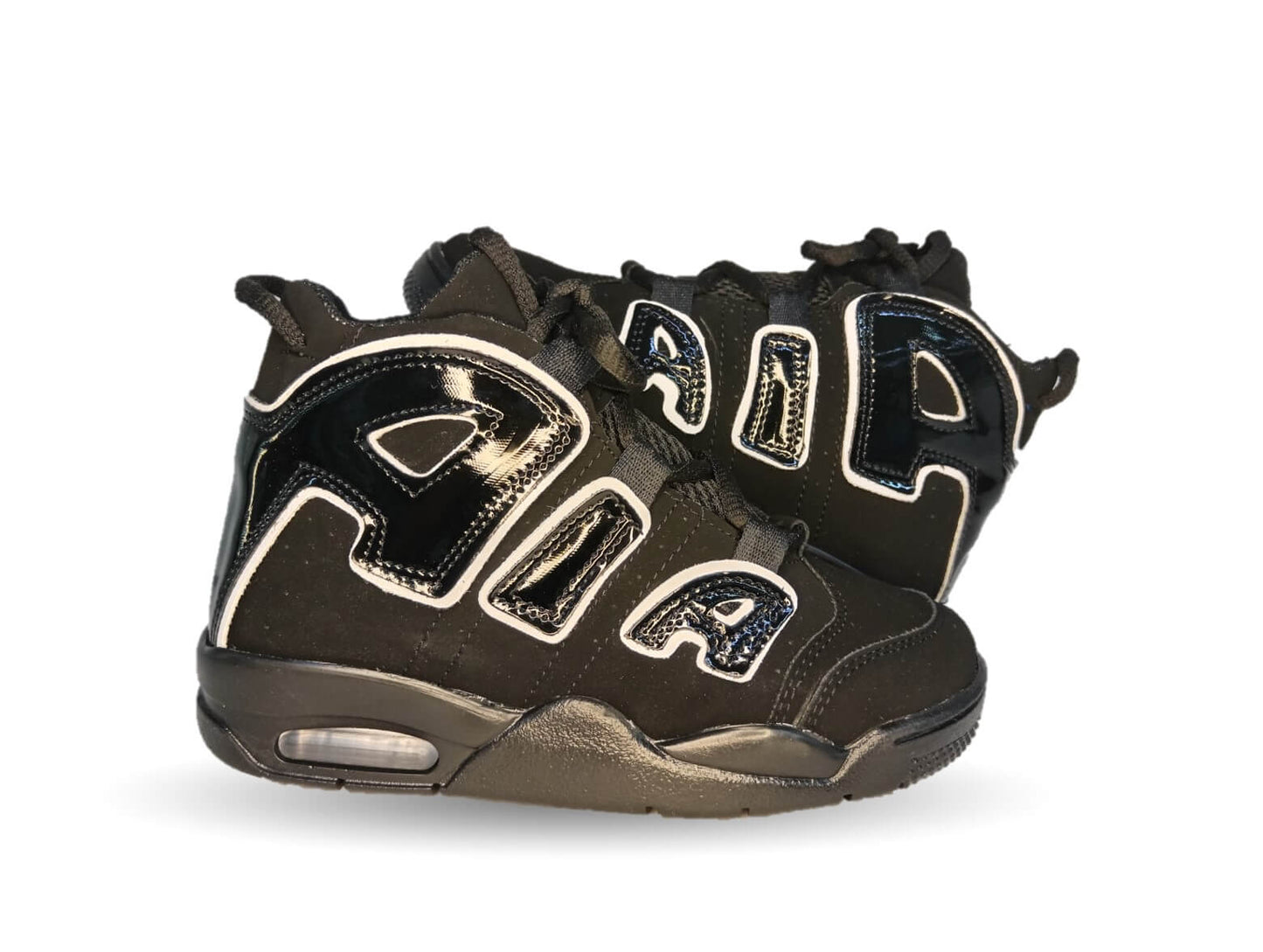 Tenis Deportivo con agujetas Samauro 17000 Negro/Blanco para niño