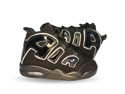 Tenis Deportivo con agujetas Samauro 17000 Negro/Blanco para niño