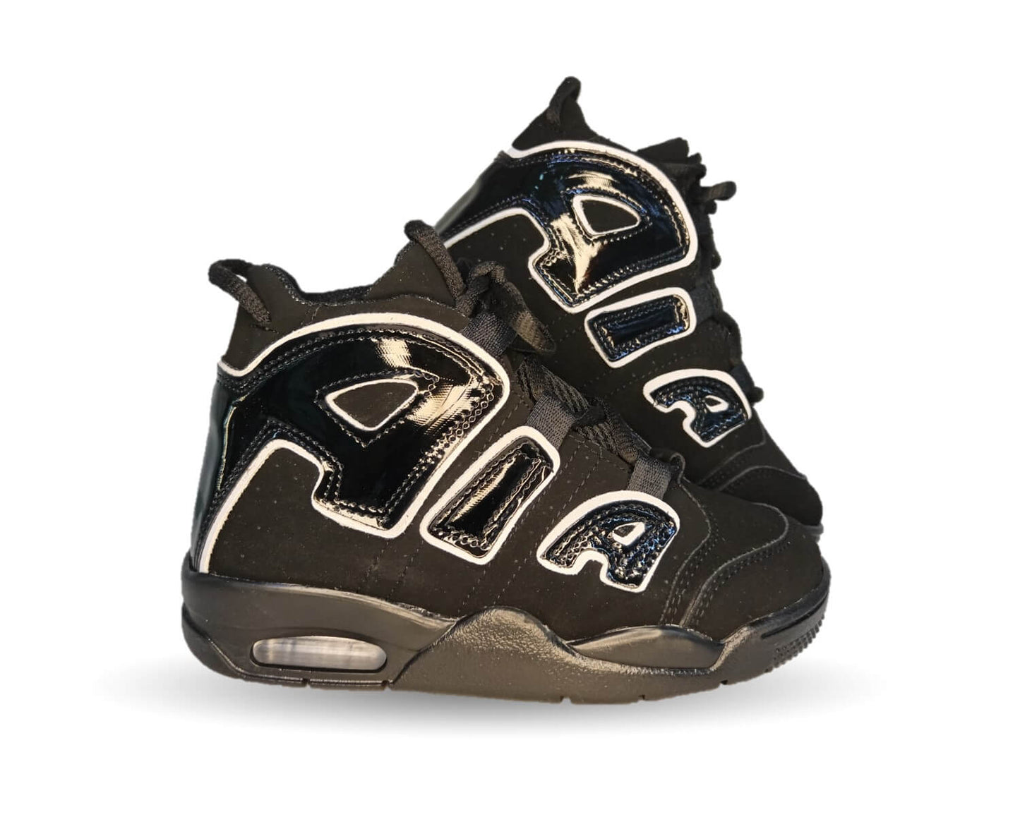 Tenis Deportivo con agujetas Samauro 17000 Negro/Blanco para niño