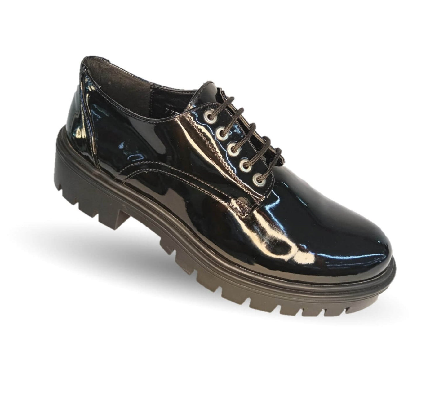 Zapato Casual y Escolar Scandalo 1862 Charol Negro para mujer