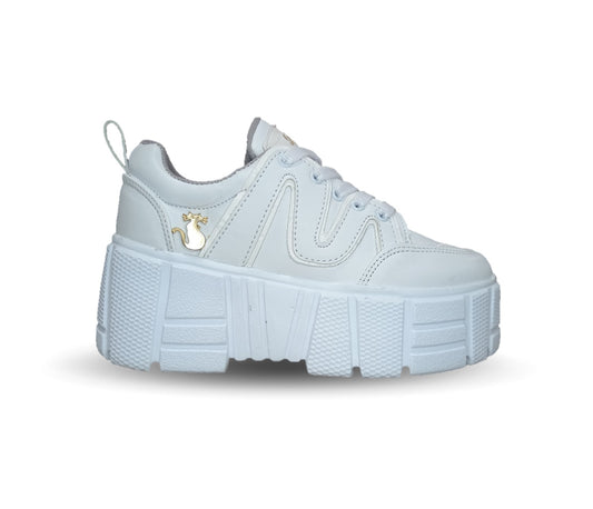 Tenis Urbano Shadow 2004 Blanco/Blanco para mujer