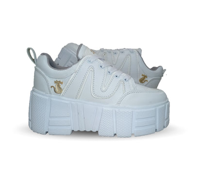 Tenis Urbano Shadow 2004 Blanco/Blanco para mujer