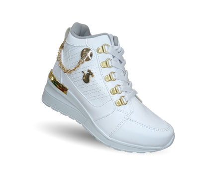 Tenis Urbano Shadow 2015 Blanco/Oro para mujer