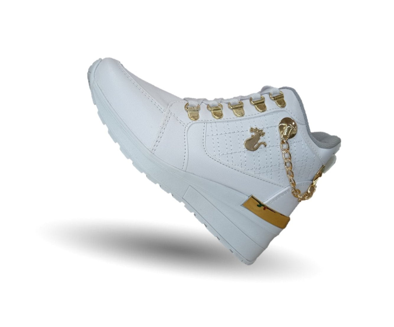 Tenis Urbano Shadow 2015 Blanco/Oro para mujer
