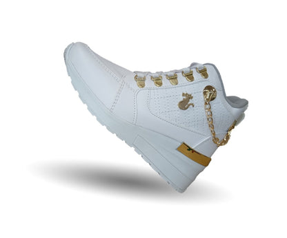 Tenis Urbano Shadow 2015 Blanco/Oro para mujer