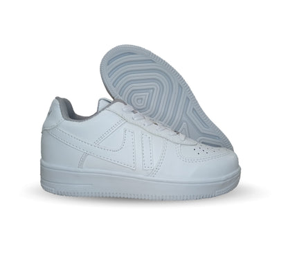 Tenis Urbano y Escolar Shadow 2022 Blanco/Blanco para niña y mujer