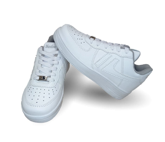 Tenis Urbano y Escolar Shadow 2022 Blanco/Blanco para niña y mujer