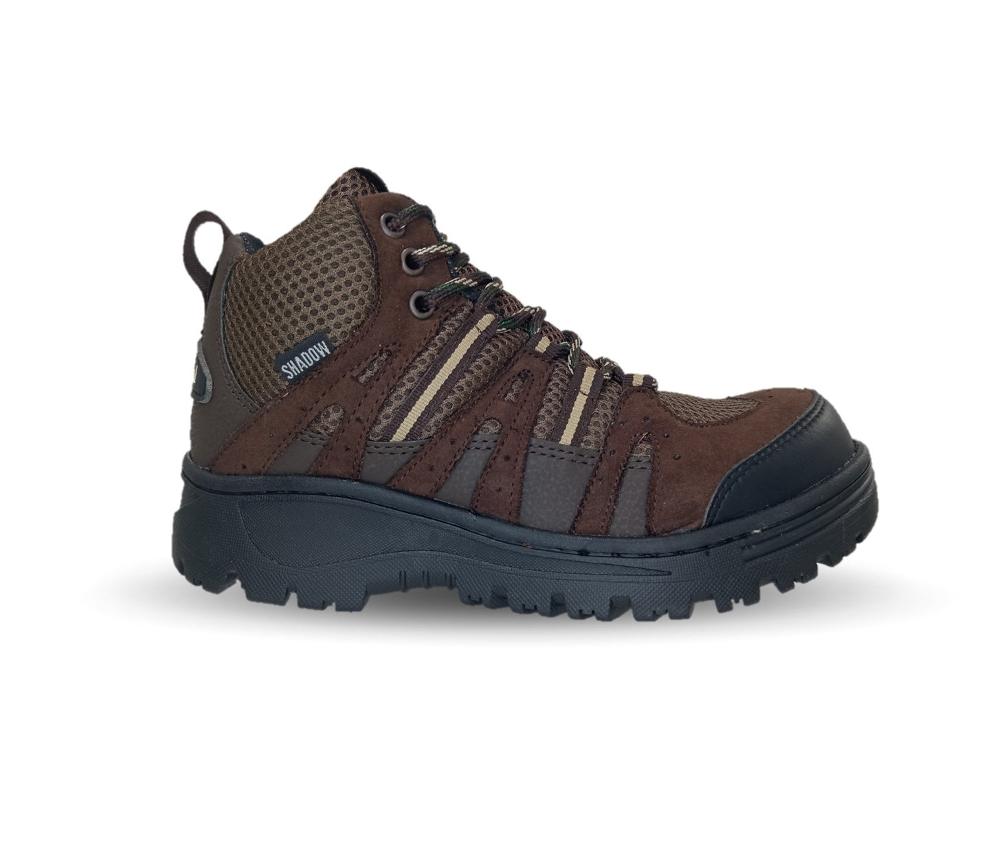 Botas Industriales y Casuales con casco dieléctrico Shadow 2048 Café Unisex para mujer y hombre
