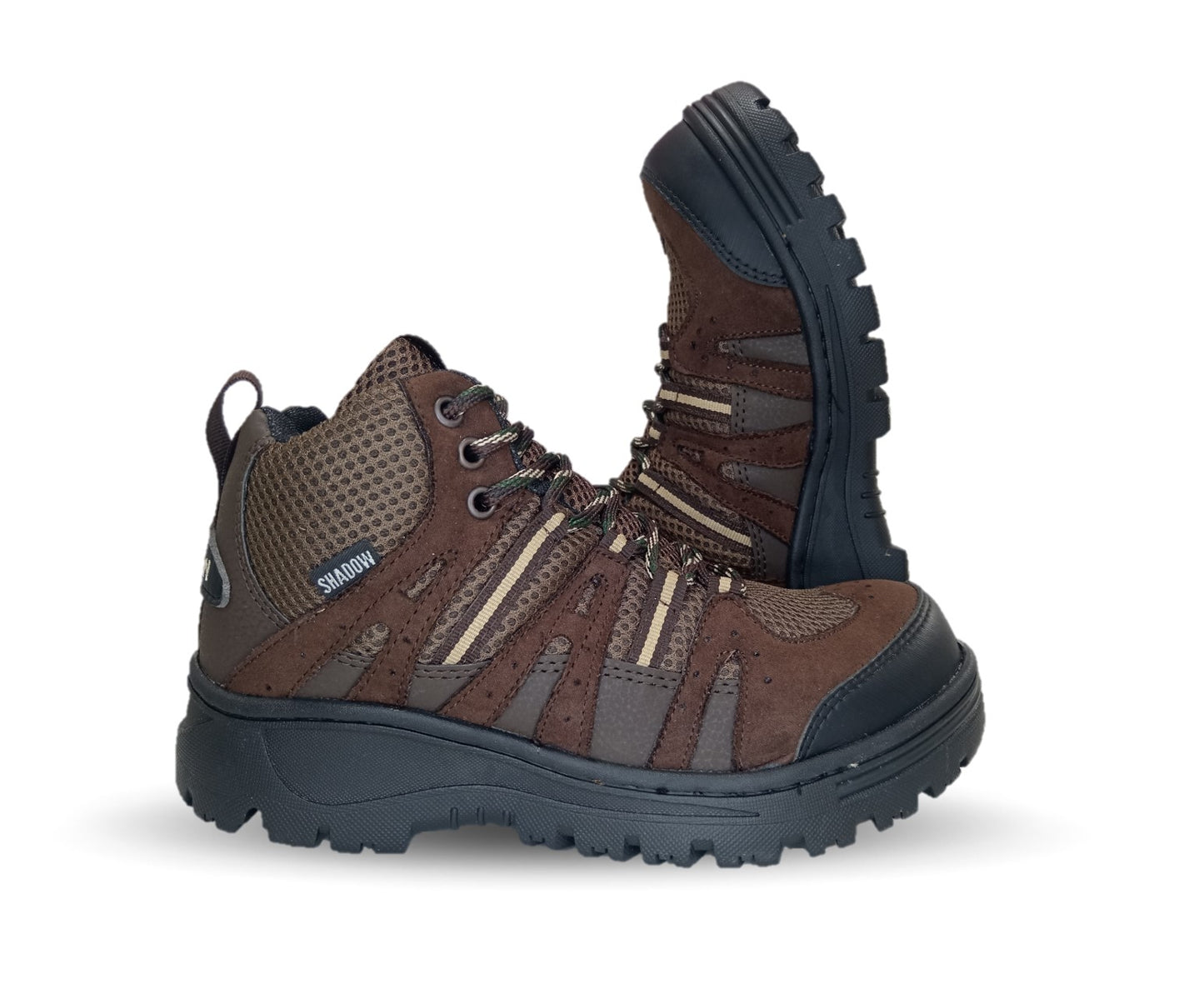 Botas Industriales y Casuales con casco dieléctrico Shadow 2048 Café Unisex para mujer y hombre