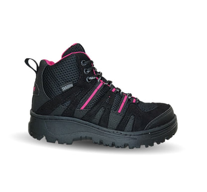 Botas Industriales y Casuales con casco dieléctrico Shadow 2048 Negro/Fiusha para mujer
