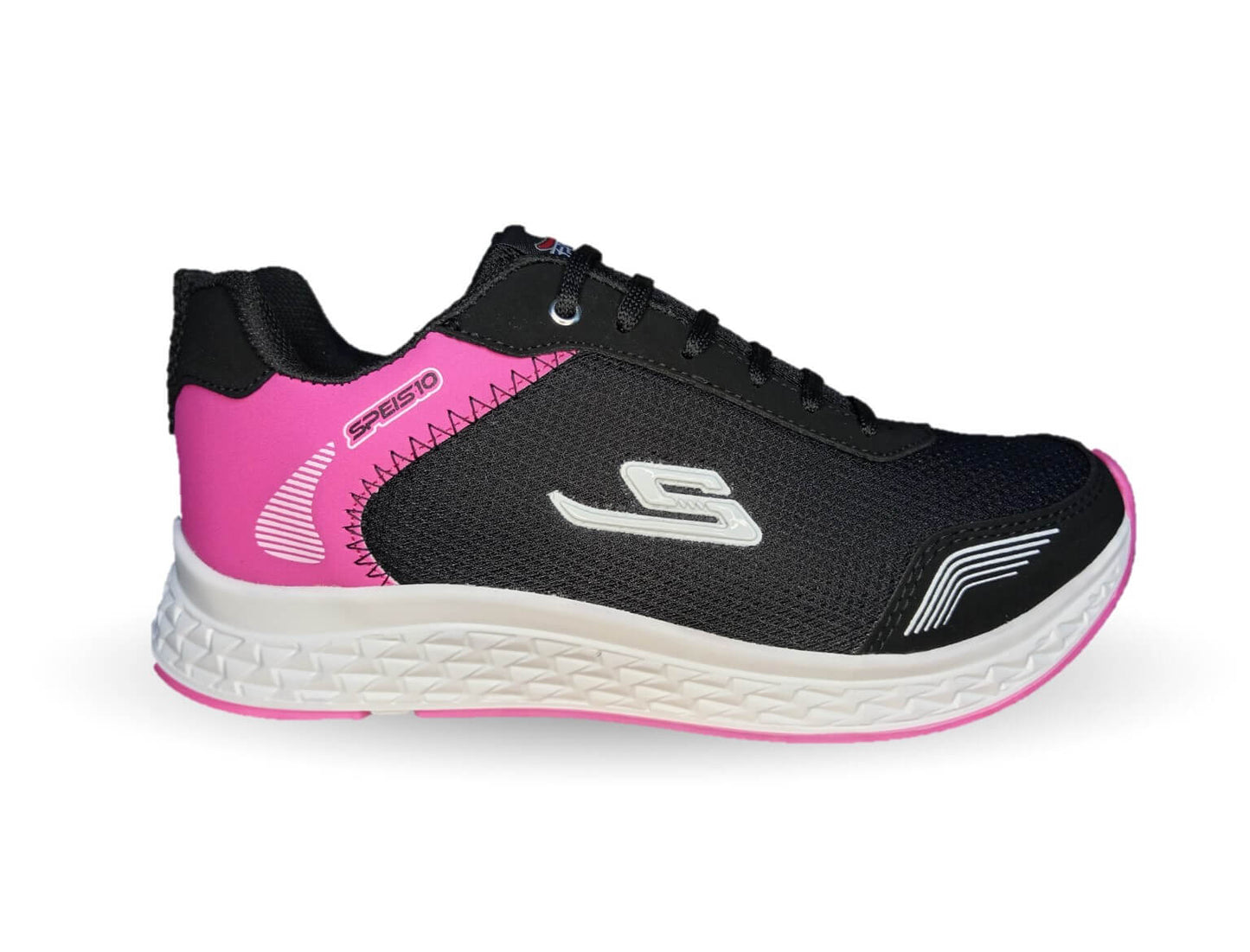 Tenis Deportivo Speis 716 Negro/Fiusha para mujer