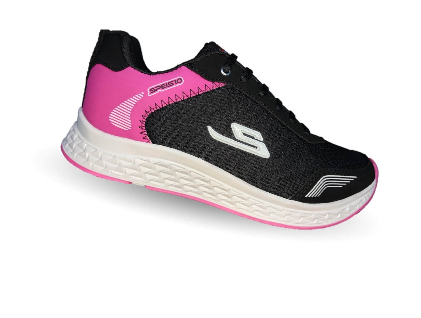 Tenis Deportivo Speis 716 Negro/Fiusha para mujer