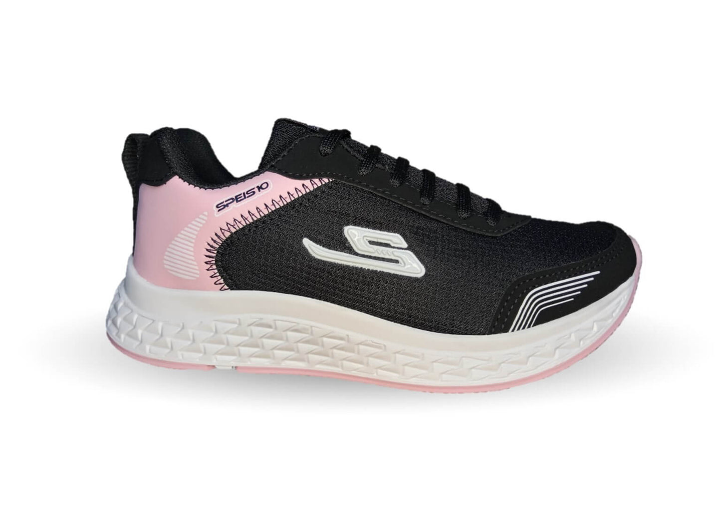 Tenis Deportivo Speis 716 Negro/Rosa para mujer