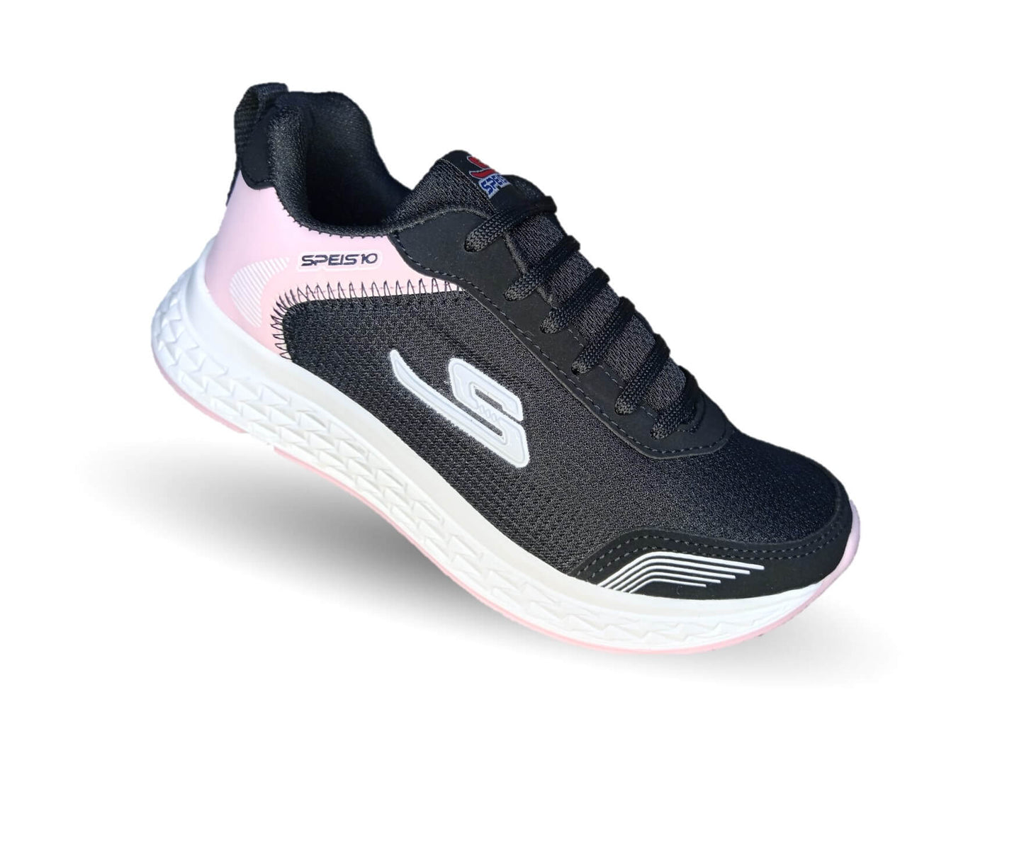 Tenis Deportivo Speis 716 Negro/Rosa para mujer