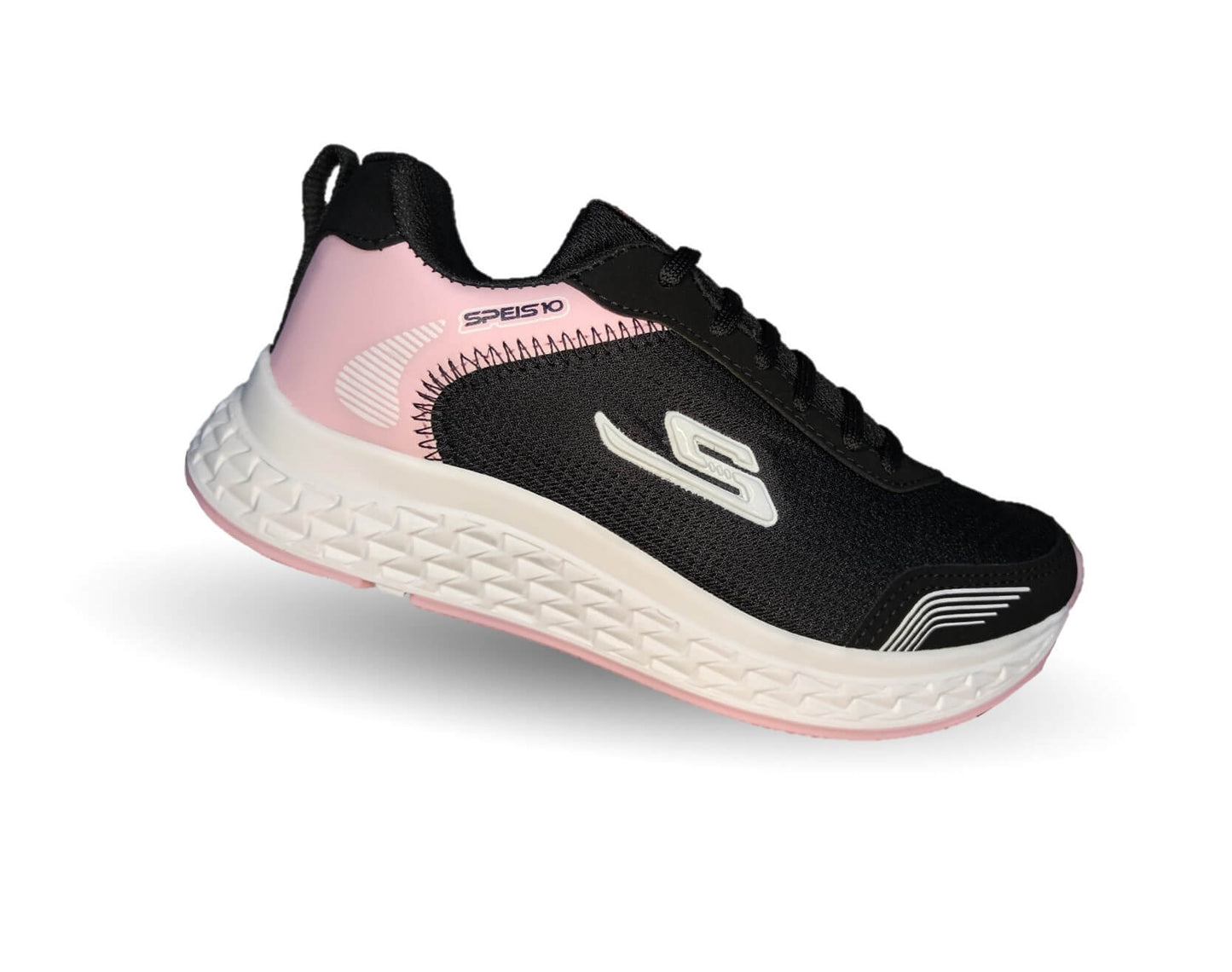 Tenis Deportivo Speis 716 Negro/Rosa para mujer