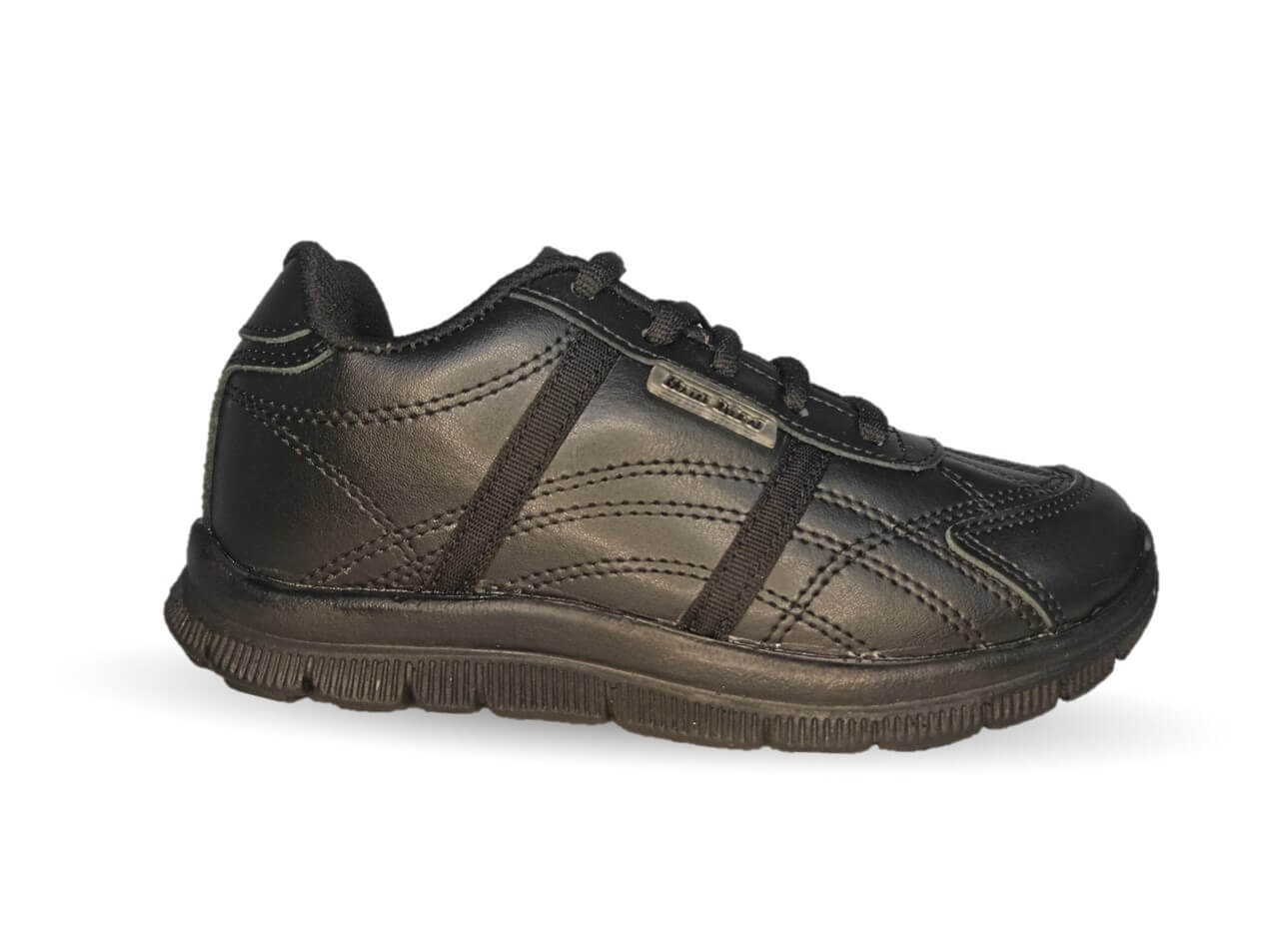 Tenis Deportivo de piel con agujetas Sport Shoes 1959 Negro Unisex para niño, niña, joven, mujer y hombre