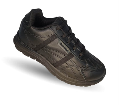 Tenis Deportivo de piel con agujetas Sport Shoes 1959 Negro Unisex para niño, niña, joven, mujer y hombre
